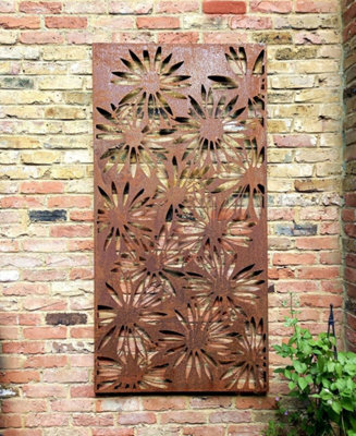 Daisies Decorative Screen Wall Art  1.8M Tall from B&Q