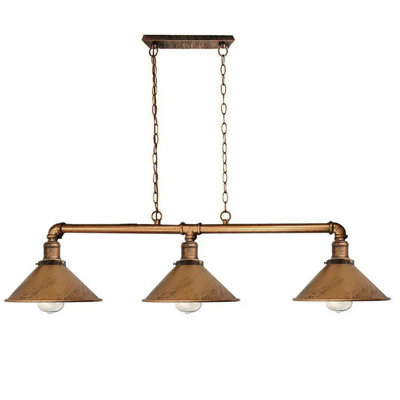 Industrial Steam Punk 3 Way  Hanging Light from B&Q