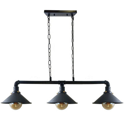 Industrial Steam Punk 3 Way  Hanging Light from B&Q