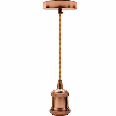 E27 Pendant Light Fitting With 3 Core Cable  Ceiling Lamp Holder For Hanging Light Fixtures from B&Q