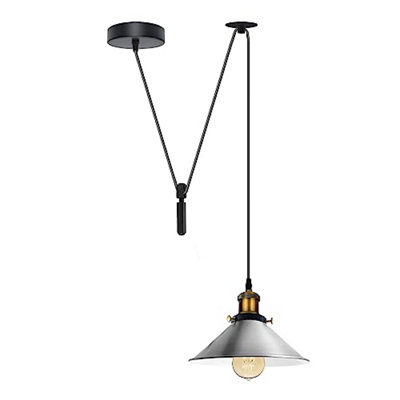  - Retro Industrial Pendant Light Single Flame Spider Lamp With Adjustable 195Cm CordE27 SocketCopper