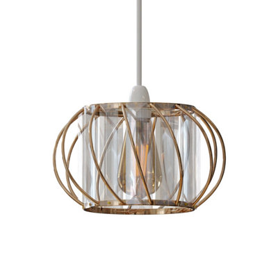 Ledsone Modern Crystal Glass Lamp Cage Ceiling Light Fixture from B&Q