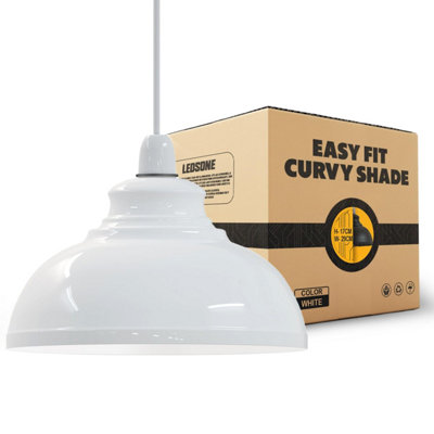 B&Q Curvy Dome Pendant Shade Modern Ceiling Ing Fixture Light