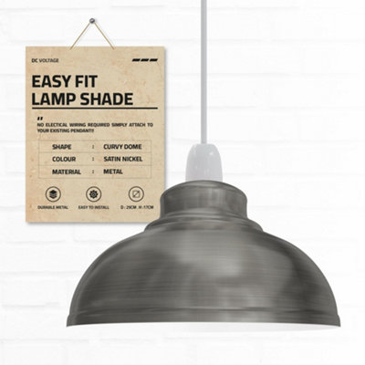 B&Q Curvy Dome Pendant Shade Modern Ceiling Ing Fixture Light