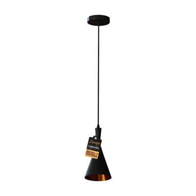  - Ledsone Black Industrial Pendant Light  Modern Hanging Lamp With E27 SocketFarmhouse Decor For Dining Room & Kitchen
