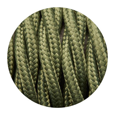2M Twisted Electric Cable Army Green3 Core 3 X 0.75mm² from B&Q