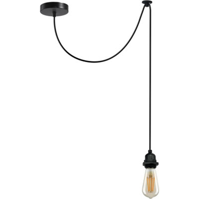 Classic E27 Ceiling Pendant Light Fixture Traditional Hanging Lamp from B&Q