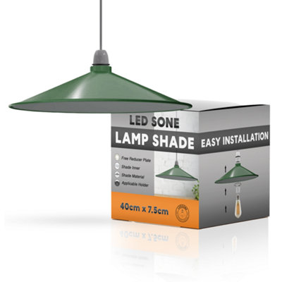  - 40Cm Green Disc Shape Lampshade Modern Home Decor Table Lamp And Floor Lamp Light Shade