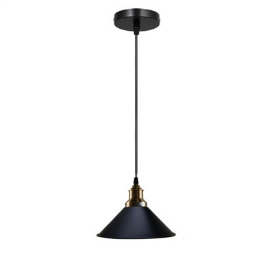  - Black Industrial Pendant Light Hanging Ceiling Lamp For Kitchen & Dining