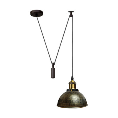  - 1 Way Retro Style Lamp Industrial Loft Adjustable Metal Pendant Ceiling Light