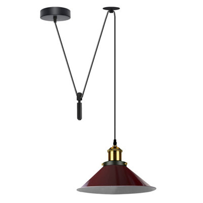  - Ledsone 2M Vintage Pendant Light 110 To 240V Metal Hanging Lamp Retro Ceiling Lamp E27 For Indoor