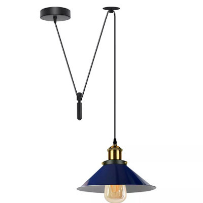  - Ledsone Vintage Metal Shade E27 Ceiling Hanging Pendant Light 2M Adjustable Cord 60W For Indoor 110 To 240V