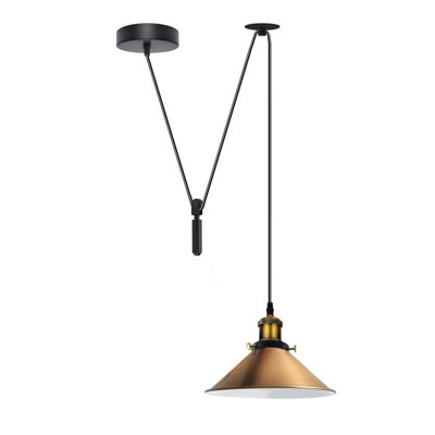  - Ledsone E27 Vintage Pendant Light 2M Metal Hanging Lamp Retro Ceiling Lamp 60W For Indoor 110V To 240V