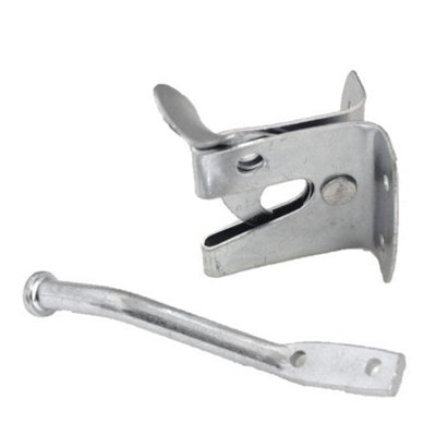 Betley Butterfly Auto Gate Latch Catch Garden Yard Gate Door LockZinc Plated Finish from B&Q