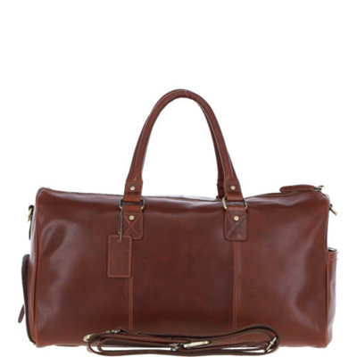 Ashwood Leather Large Easy Access Leather Holdall from B&Q