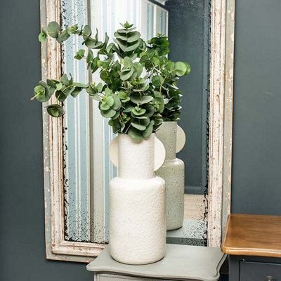 Madison & Mayfair Art Deco Style Cream Vase With A Wide Neck from B&Q