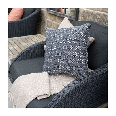 Madison & Mayfair Textured Woven Moroccan Style Throw In Taupe