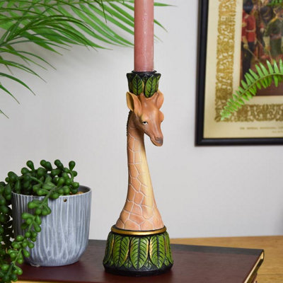 Madison & Mayfair Giraffe Design- Dining Candleholder from B&Q