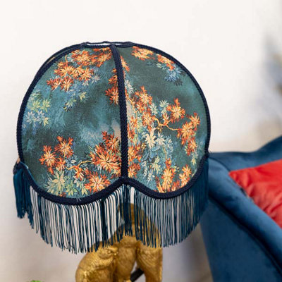 Madison & Mayfair Frilled Lampshade With Floral Design (Lampshade Only) from B&Q