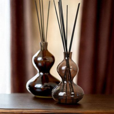 Madison & Mayfair 1000Ml Glass Bubble Reed Diffuser Smoky Black With Bergamot & Amber Scent from B&Q