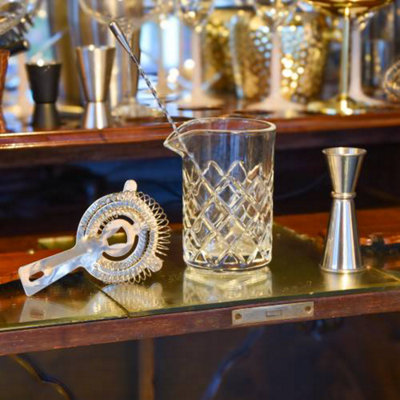 Madison & Mayfair 4 Piece Cocktail Set With Diamond Cut Glass Tumbler Jug