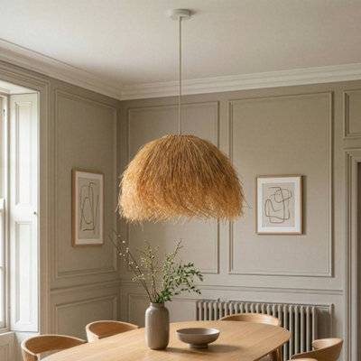 Madison & Mayfair Natural Rattan Pendant Lampshade from B&Q
