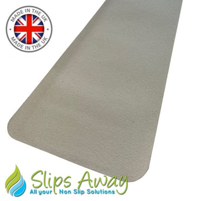 Slips Away Anti Slip Tread Cleats Pre Cut Tiles 150mm X 610mm White 3 Pack from B&Q