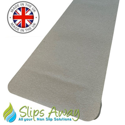 Slips Away Anti Slip Tread Cleats Pre Cut Tiles 150mm X 610mm Clear 5 Pack from B&Q