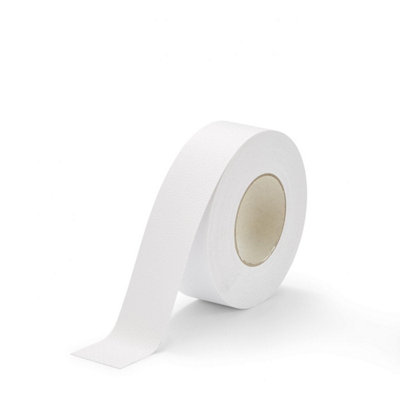 Slips Away Waterproof Aqua-Safe Anti Slip Tape -Perfect For Swimmimg PoolsBoatsKitchens 75mm X 18.3M White from B&Q