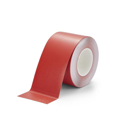 Slips Away Non Abrasive Resilient Soft Touch Textured "rubber Feel" Anti-Slip Tape 150mm X 18.3M Red from B&Q
