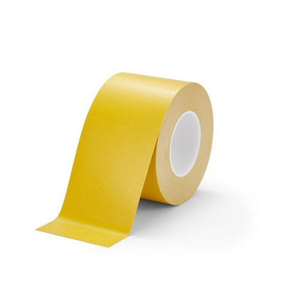 Slips Away Non Abrasive Resilient Soft Touch Textured "rubber Feel" Anti-Slip Tape 150mm X 18.3M Yellow from B&Q