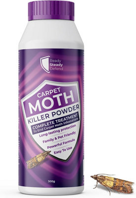 Ready Steady Defend Carpet Moth Killer Powder. Complete Treatment To End Infestations