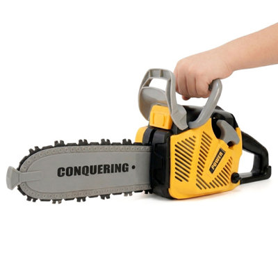 The Magic Toy Shop Kids Toy Chainsaw Battery Operated Outdoor Construction Toy Pretend Play Toy from B&Q
