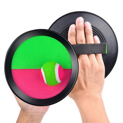 B&Q -  Toss And Catch It Game Ball And Catchers Set Kids Garden Beach Outdoor Activity