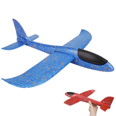 The Magic Toy Shop Mega Foam Glider Plane Outdoor Hand Throw Airplane Toy Aeroplane Toys For Kids from B&Q