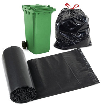 Geezy 130L Recyclable Large Bin Bags Strong Rubbish Bags Garbage Refuse Sacks 10 Pack from B&Q