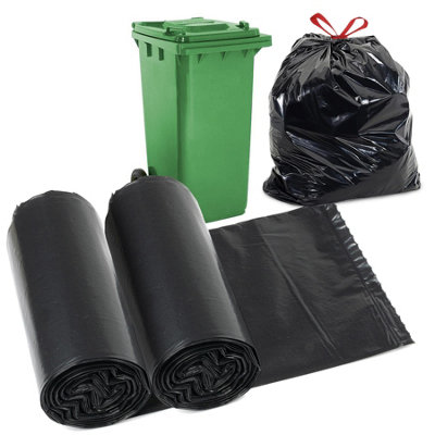 Geezy 130L Recyclable Large Bin Bags Strong Rubbish Bags Garbage Refuse Sacks 20 Pack from B&Q