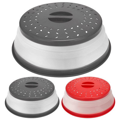 Geezy Collapsible Microwave Cover For Food Vented Splatter Proof Lid Plate Kitchen from B&Q
