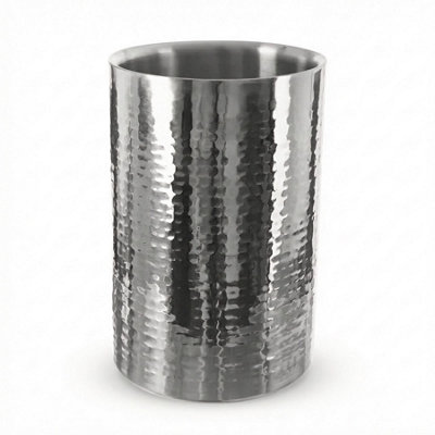 Geezy Double Walled Stainless Steel Wine Cooler Ice Bucket Champagne Bottle Chiller from B&Q