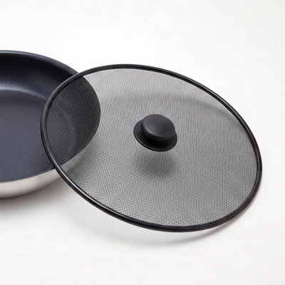 Geezy Splatter Screen For Frying Pan 29Cm Mesh Anti Splash Guard Grease Cover Lid from B&Q