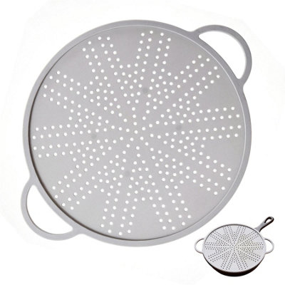Geezy 3 In 1 Silicone Splash Guard Strainer And Trivet Frying Pan Splatter Screen 28Cm from B&Q