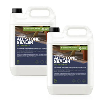 Stonecare4UAll Stone Sealer Satin Finish (10L)Eco FriendlyHighly Effective Wet Look Sealer For All Natural Stone from B&Q