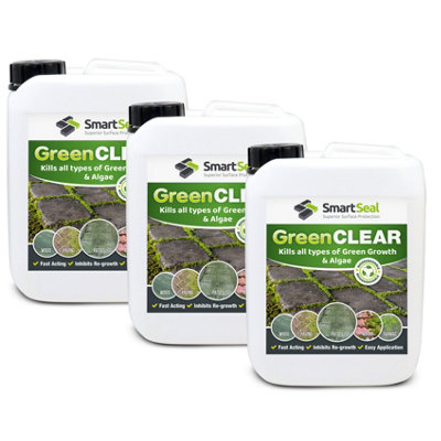 Smartseal Green ClearLichen And Algae Killer For RoofsDriveways And Patios3 X 5L from B&Q