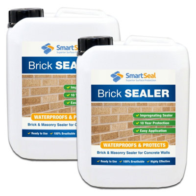 Brick Sealer And Waterproofer(Smartseal)Water Proofer And Damp ProoferBreathable10 Year Protection2 X 5L from B&Q