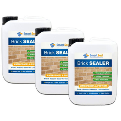 Brick Sealer And Waterproofer(Smartseal)Water Proofer And Damp ProoferBreathable10 Year Protection3 X 5L from B&Q