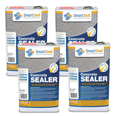 Smartseal Concrete Sealer - 4 x 5L - Clear - Solvent Based Acrylic - Driveway & Patio Sealer - Image 4