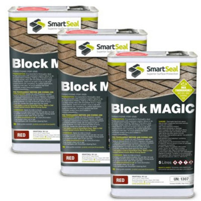 SmartSeal Block Magic Paving Paint and Sealer - Red - 5L - 3 Pack - Image 4