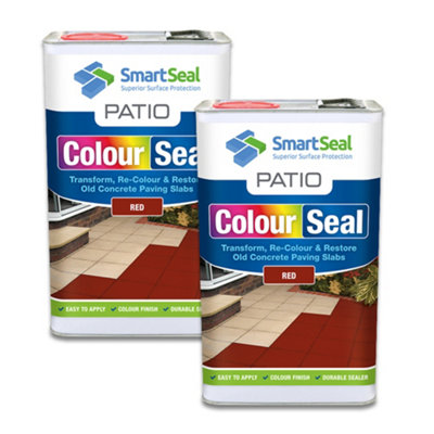 Smartseal Patio ColoursealRedSeal And Restore Concrete Paving SlabsConcrete Paint For PatioConcrete Sealer2 X 5L from B&Q