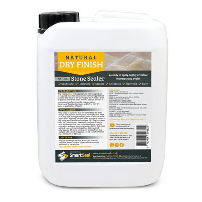 Smartseal Stone SealerSandstone SealerNatural Stone SealerDry InvisibleImpregnatingFor LimestoneSlate& More5L from B&Q