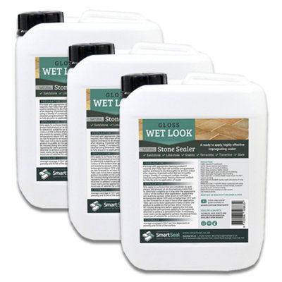 Smartseal Stone SealerSandstone SealerNatural Stone SealerWet LookImpregnatingFor LimestoneSlate& More3X5L from B&Q